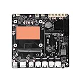 Glovary 6 Bay N150 CPU NAS Mainboard, 4 x i226V 2.5GbE LAN Mini ITX Motherboard, DDR5 32GB RAM 1TB NVMe SSD, 6 xSATA3.0 NAS Server, HD, DP, USB-C, 17 x 17 cm PC Board