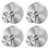 4 Stück Handtuchhalter ohne Bohren, Saugnapfhaken für Küche und Bad, Wiederverwendbarer Handtuchhalter Saugnapf, Wandhaken Starker Haken Multifunktionaler Bademantelhaken Luffa Mantelhaken, Silber