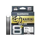 Line Kairiki 8+ - 300 m, 0,19 mm, 13,4 kg, Grau