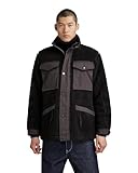 G-Star RAW Herren Fleece field jacket, Schwarz (dk black D23613-D416-6484), L