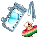 Wasserdichte Tasche zum Schwimmen, wasserdichte Handytasche, PVC-Handytasche, Touchscreen, wasserdicht, Trockentasche, transparent, mit verstellbarem Riemen, multifunktionaler Handyschutz
