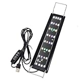 Generisch Aquarium LED Beleuchtung - LED Aquarium Beleuchtung für Pflanzen,Deko Leuchte für Fischbecken Desktop Wohnheim Wohnzimmer Arbeitszimmer Kinderzimmer