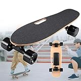 pealiritansemen Elektro-Longboards Für Erwachsene – 65 Cm/7-Lagiges Ahorn, Komplett-Skateboard Für Anfänger, 3 Geschwindigkeiten Einstellbar, Höchstgeschwindigkeit 20 Km/H, 10° Steigungswinkel