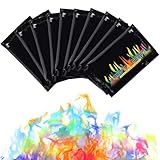 Herefun Buntes Feuerpulver 10g x 10g, Bunte Farbwechsel Feuerfarben Set für Halloween und Weihnachten