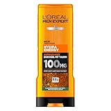 L'Oréal Men Expert XXL Duschgel und Shampoo für Männer, Duschbad zur Reinigung von Körper, Haar und Gesicht, Herren Körperpflege für langanhaltende Frische mit Taurin, Hydra Energy, 1 x 400 ml