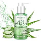 Aloe Vera Gel, Aloe Vera Gel 100% Pure Für Gesicht und Körper, Natürliche Beruhigende, Nährende Feuchtigkeitscreme Für Trockene und Empfindliche Haut, After Sun und After Shave Care (250 ml)