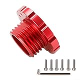 Yuanpgky Lenkradadapter, kompatibel mit Thrustmaster T500 und T300 Rennrädern mit Aluminiumlegierung und 73 mm PCD-Montagemuster (rot)
