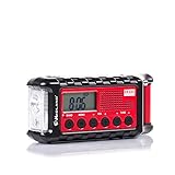 Midland ER300 multifunktionales Emergency Kurbel-Radio, Powerbank, AM/FM-Funkempfänger, Dynamo-Taschenlampe, wiederaufladbare Akkus, USB-Kabel, C1173