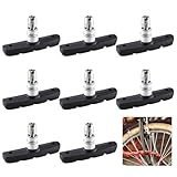 8 Stück Bremsklötze Fahrrad, V Brake Bremsbeläge 70mm, Fahrradbremsen Beläge, Bremsbacken Fahrrad, Fahrradbremsen V-Brake Beläge, Bremsbacken, Bremsbeläge Set für Mountainbikes und Stadträder, Schwarz