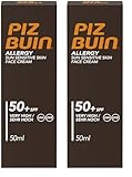 Piz Buin Allergy Gesichtcreme SPF50, 2er Pack(1 * 50ml)
