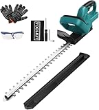 Akku Heckenschere für Makita 18V Batterien,Heckenschere Elektrisch mit 51 cm Schnittlänge, 20 mm Zahnabstand, Heckenschneider mit ergonomischem Griff und Anschlagschutz (ohne Akku und Ladegerät)