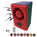 Solar-Bewegungssensor-Alarm für den Außenbereich – bellender und schießender Hund, 130 dB lauter Geräuschgenerator, 3 Arbeitsmodi mit USB-Stroboskoplicht, verabschieden Sie sich von Eindringlingen