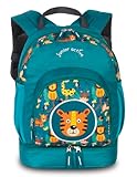 Noey & Lou Kinderkoffer Trolley Rucksack Brustbeutel Koffer Kinder Jungen Mädchen Fabrizio Weichgepäck (M2 Blau, M2)