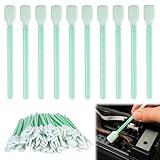 BOULESENM 100 Stück Reinigungsstäbchen,Wattestäbchen,Schaum Reinigung Stäbchen,Rechteckige Wattestäbchen,Reinigungsstäbchen Leder,für Tintenstrahl Druckkopfreiniger,Kamera,Linsen Reinigung