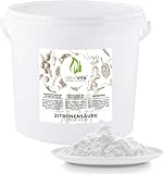 GreatVita Zitronensäure Monohydrat Granulat 5kg | Lebensmittelqualität, reine Citronensäure E330 | gentechnikfrei, Säuerungsmittel ideal zum Entkalken, Reinigen, Putzen, Backen, Kochen