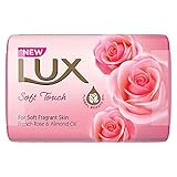 12 x Lux Soft Touch für sanft duftende Seifen mit französischem Rosen- und Mandelöl 80 g