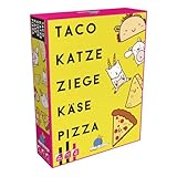 Blue Orange, Taco Katze Ziege Käse Pizza, Partyspiel, Kartenspiel, 2 bis 8 Spieler, ab 8 Jahren, 10 Minuten, Deutsch