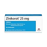 Zinkorot 25 Tabletten: Hochdosierte Zink Tabletten mit 25mg Zinkorotat pro Tablette, nur 1x täglich, 50 Stück