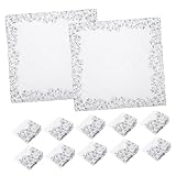 12 Stück Damen Handkerchiefs Taschentücher für Hochzeit Elegantes Design Tragbar Leicht Anlässe