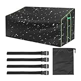 Outdoor Zweisitzer Abdeckung - 2-Sitzer Robuste Garten Sitzbank | Wetterfeste Hülle Für Gartenbank Und Loveseat | Schwerlast Schutzhaube Für Couch Schaukelstuhl Loungesessel Terrasse Rasen Balkon