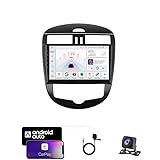 GDJCFDC 9-Zoll Autonavigator GPS-Navigator Auto-Audio-Video-Player Android 13 Passend für Nissan TIIDA 2012-2015 Supports Bluetooth Wireless CarPlay DSP Mirror Link 4G WiFi(T4 8 Core 4G+WiFi 4G+64G)