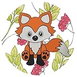 Fox & Friends Fuchs 12 Stück Muffinaufleger Muffinfoto Aufleger Foto Bild Leo ZT1 mit Hintergrund rund ca. 7 cm *Neu*Ovp*