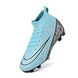 Fussballschuhe Kinder Fußballschuhe für Jungen MädchenHigh Top Football Shoes Stollenschuhe Fußball Kunstrasen Football Boots Kinder Trainingsschuhe Outdoor Sportschuhe Jugendliche Soccer Shoes