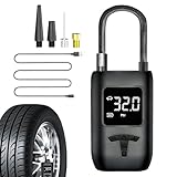 Ahuuen Autoreifen Luftkompressor | Elektrisch Sicher Und Leises Gerät,Reifen Aufpump Gerät Und Luft Kompressor | Für Fahrräder, Sportbälle, Spielzeuge, Familie, Zuhause, Fahrzeug, Outdoor Garage