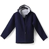 gipfelsport Walkjacke aus 100% Schurwolle - Wolljacke für Kinder, Baby | Merino Wollwalk Jacke mit Reißverschluss aus Wollfleece, Merinowolle | Navy, 98/104