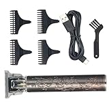 Gatuida Professioneller USB Haarschneider für Herren Kompakter und Langlebiger Metallkörper Schnelles Präzises Schneiden für Oil Head Styles Einfach zu Bedienen Tragbar und