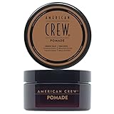 AMERICAN CREW – Pomade, 85 g, Stylingprodukt für Männer, Haarprodukt mit mittlerem Halt, Haarpomade auf Wasserbasis, optimal für glatte Frisuren mit viel Glanz