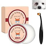 Asitanie 2 Stück Tränensteinentferner Hund Augenpflege für Hunde mit 2 Profi-Bürste Sanfte & Effektive Augenpflege für Haustier Reinigt Sanft und Stellt die Strahlenden Augen Wieder Her