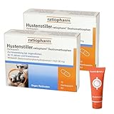 Hustenstiller ratiopharm 2 x 10 Kapseln trockener Reizhusten unproduktiver Husten I Sparset mit Pharma Perle give-away