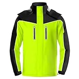 Wind Dichte Fahrrad Jacken, Leichte wasserdichte Regenmantel mit Kapuze Regen Jacken Outdoor-Ausrüstung für Männer Frauen (EU Größe l)