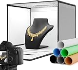 RaLeno Fotobox, 40X30cm Lichtzelte Fotostudio Set Lichtbox für Produktfotografie