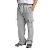 Herren Cargo Hose Baumwolle Outdoor Hose mit 8 Taschen Männer Stretch Arbeitshosen Combat Tactical Hose Ranger Hose für Jagd Wandern, Jogginghose Laufshorts Hotpants(GY1,XL)