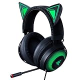 Razer Kraken Kitty - USB PC-Gaming Headset mit THX Surround Sound - Chroma RGB Ohren-Beleuchtung (einziehbares Geräuschunterdrückungs-Mikrofon - leichter Aluminiumrahmen) Schwarz