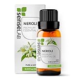 Ätherisches Neroliöl - 100% reines, natürliches, therapeutisches Neroliöl - für Diffusor und Luftbefeuchter - Hautpflegeöl - entspannendes und beruhigendes Öl (10 ml)