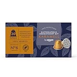 by Amazon Karamell-aromatisierte Kaffeekapseln, Nespresso-kompatible, 20 Aluminiumkapseln (1 Packung x 20) - Rainforest Alliance Zertifiziert