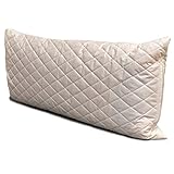 GIRAFFENLAND Bio-Dinkelspelzkissen 40x80cm Steppware weiß, Kissen direkt befüllt mit Dinkelspelz aus Bio-Anbau