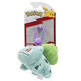 Bizak Pokemon Plüschanhänger Bulbasaur, Schlüsselanhänger mit Mini-Plüschspielzeug, für Schlüssel, Rucksack, offizielles Anime-Produkt, Geschenk für Kleinkinder oder Erwachsene (63225177-2)