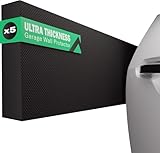 NURADA - Garagen Wandschutz. Wandpolster Selbstklebend. 5 Stück. Schaumstoff Selbstklebend. Kantenschutz Garage. Wandschutz Garage. Garage Türschutz Auto. 40x20x2cm (Schwarz)