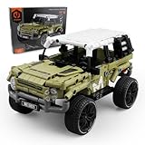 rc tech Technic Bausteine Jeep Bauspielzeugsets, Bausatz Auto, Spielzeugauto mit Rückziehmotor, Geländewagen Modell 474 Teil Klemmbausteine, Geschenk für Kinder ab 6 Jahren（Keine Fernbedienung）