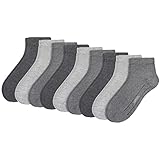 Camano 9 Paar Quarter Socken Unisex 3023 Ca-Soft ohne Gummidruck Damen und Herren Sneaker Strümpfe, Farbe Grau Melange, Größe 43-46