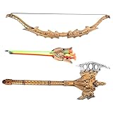 ifundom Cosplay Antike Kupferoptik Rollenspiel Pfeil Zubehör für Jungen Halloween Kostüm Party Bühnenauftritt