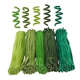 Anneome 500 Stück Pfeifenreiniger Basteln Pfeifenreiniger Blumen Drehstab DIY Bastelzubehör Für Kunstprojekte Drehstab Fuzzy Bastelbedarf Blumen