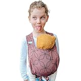 Hoppediz Puppentrage Kinder-Spielzeug für Puppen und Kuscheltiere, Design Malmö rose light