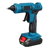 Elektrische Heißklebepistole, kabellose Heißklebepistole, 20V 100W Heißluftpistole zum Schweißen, akkubetriebenes Schmelzgerät mit 11mm Klebestiften