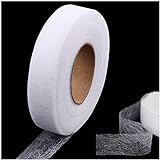 Ailiver Saumband zum Aufbügeln, 60 Meter, Weiß, Breite 20 mm, Universalgröße, Wonder Web Saumband für Hosen, Stoffe, Vorhänge, Kleidung