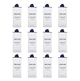 OKAEI Feuerzeugbenzin 125 ml – Hochreines Benzin für Feuerzeuge & Stabfeuerzeuge – Saubere Verbrennung, Schnelles Zünden, Geringer Geruch – Packung mit 12 Stück – Made in EU
